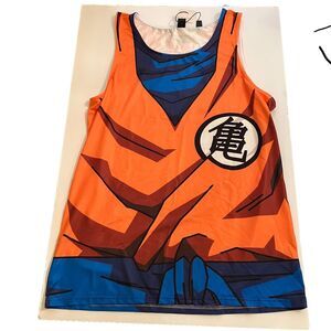 Dragon Ball Z Goku Tank Top Rash Guard size L - XL Anime MMA BJJ Gym Workout NWT